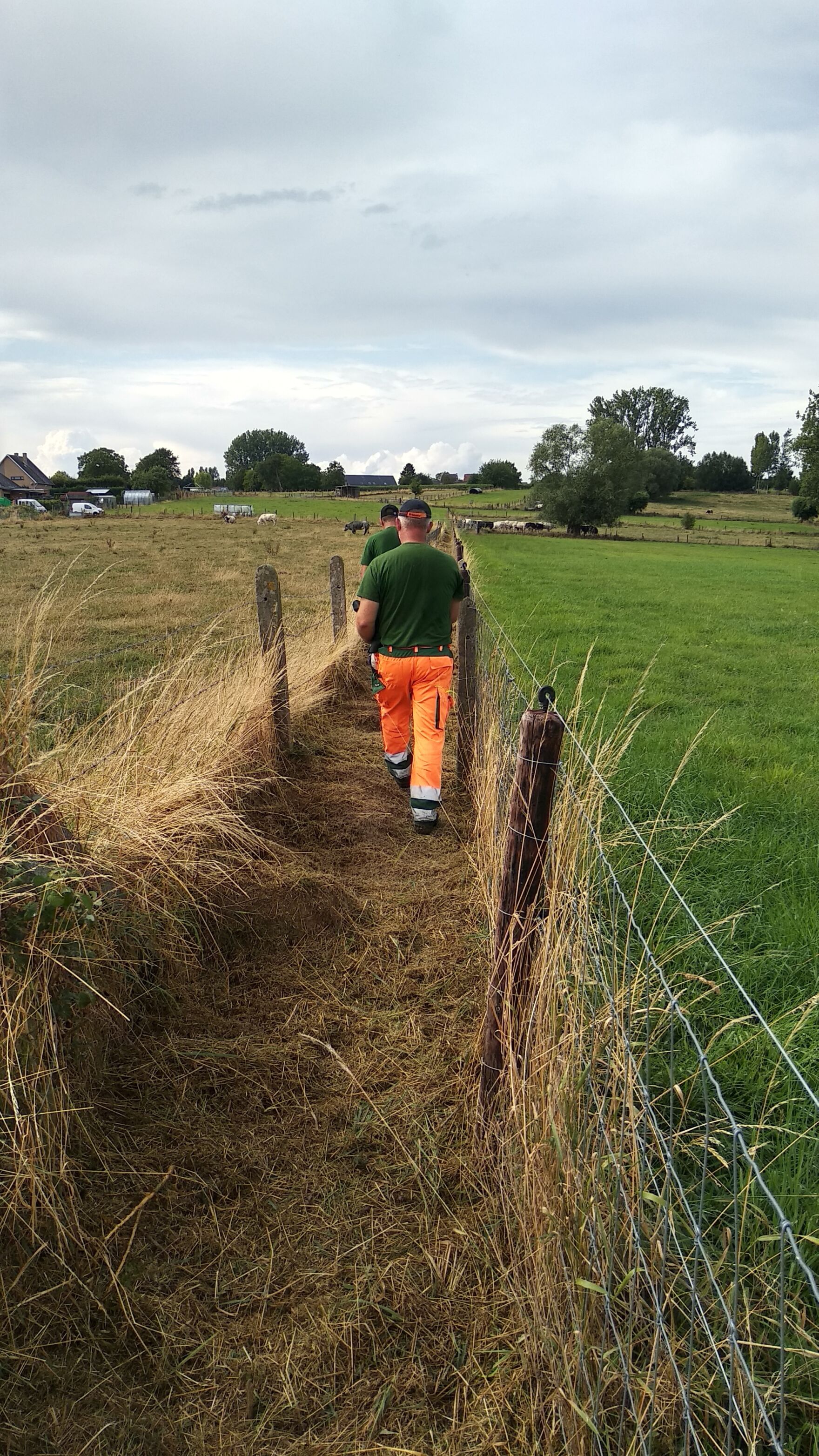 Controle terreinwerken met aannemer
