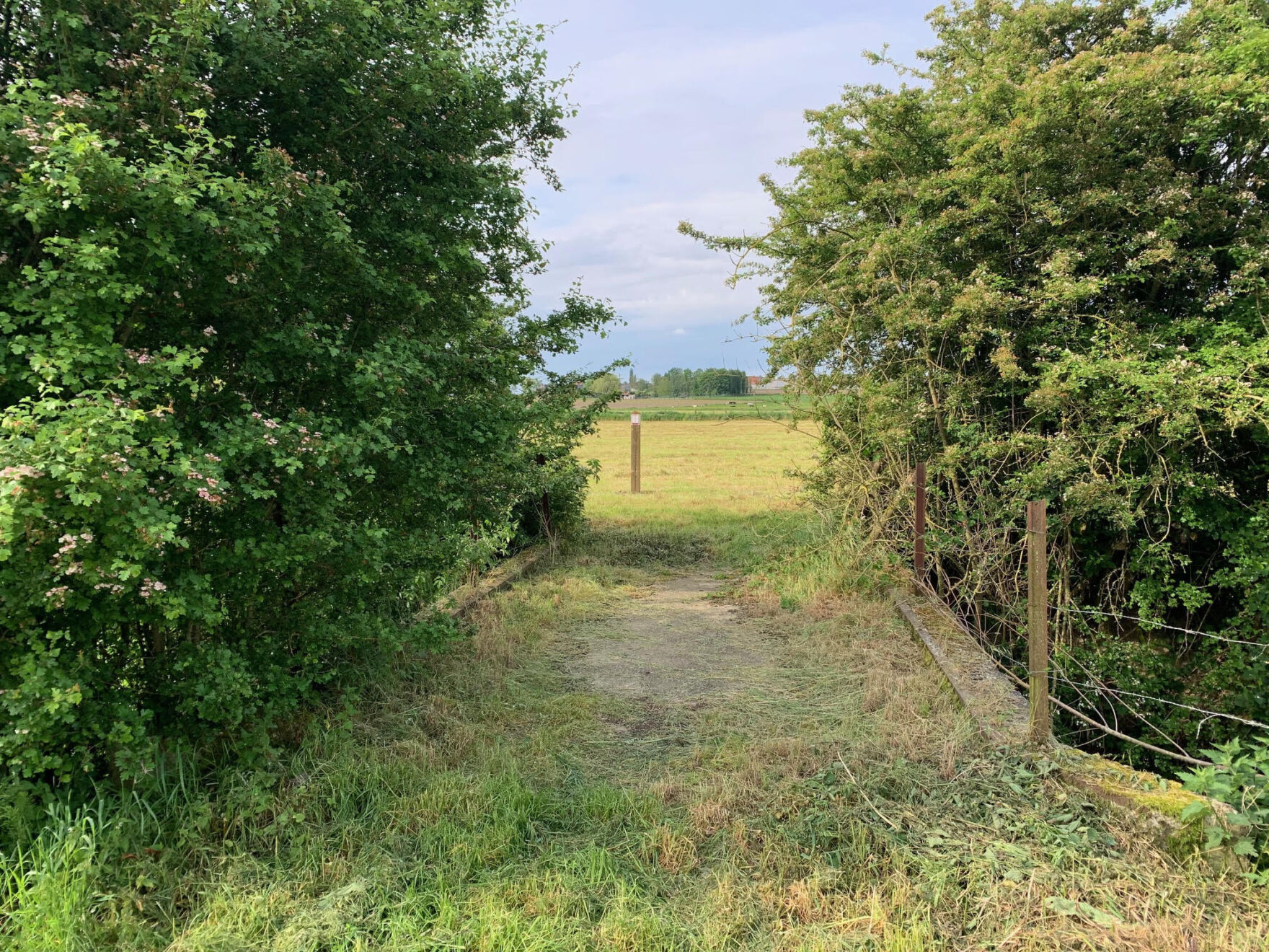 Hergebruik oud brugje - sentier 26