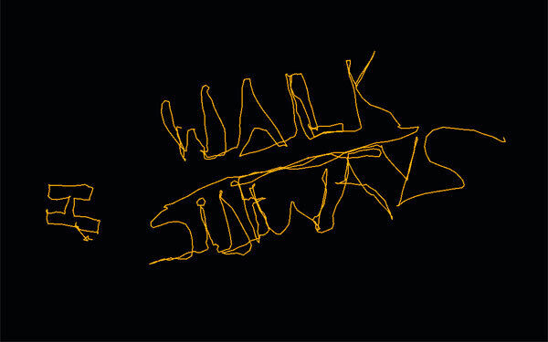 I walk sideways
