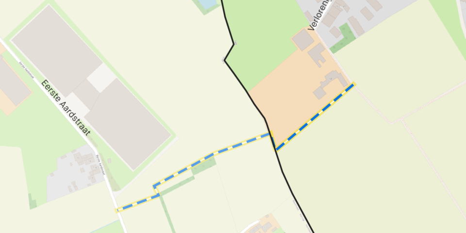 Kaart verlorenhoek